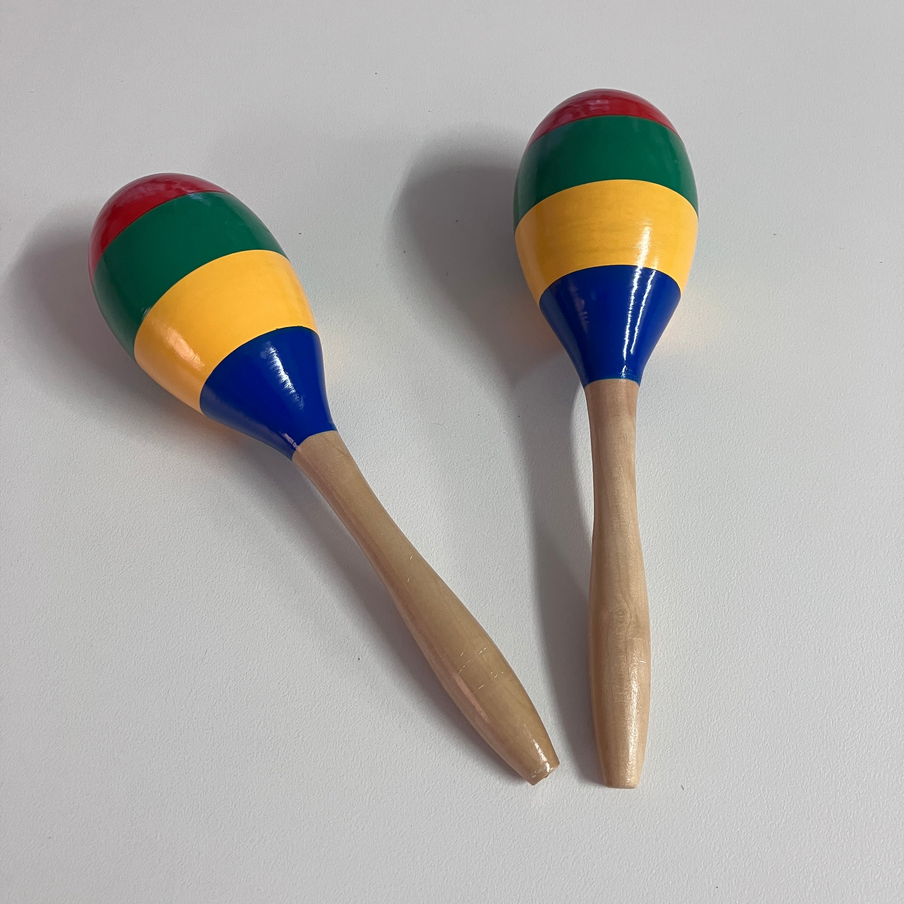Wooden Maracas - 23cm - RGYB