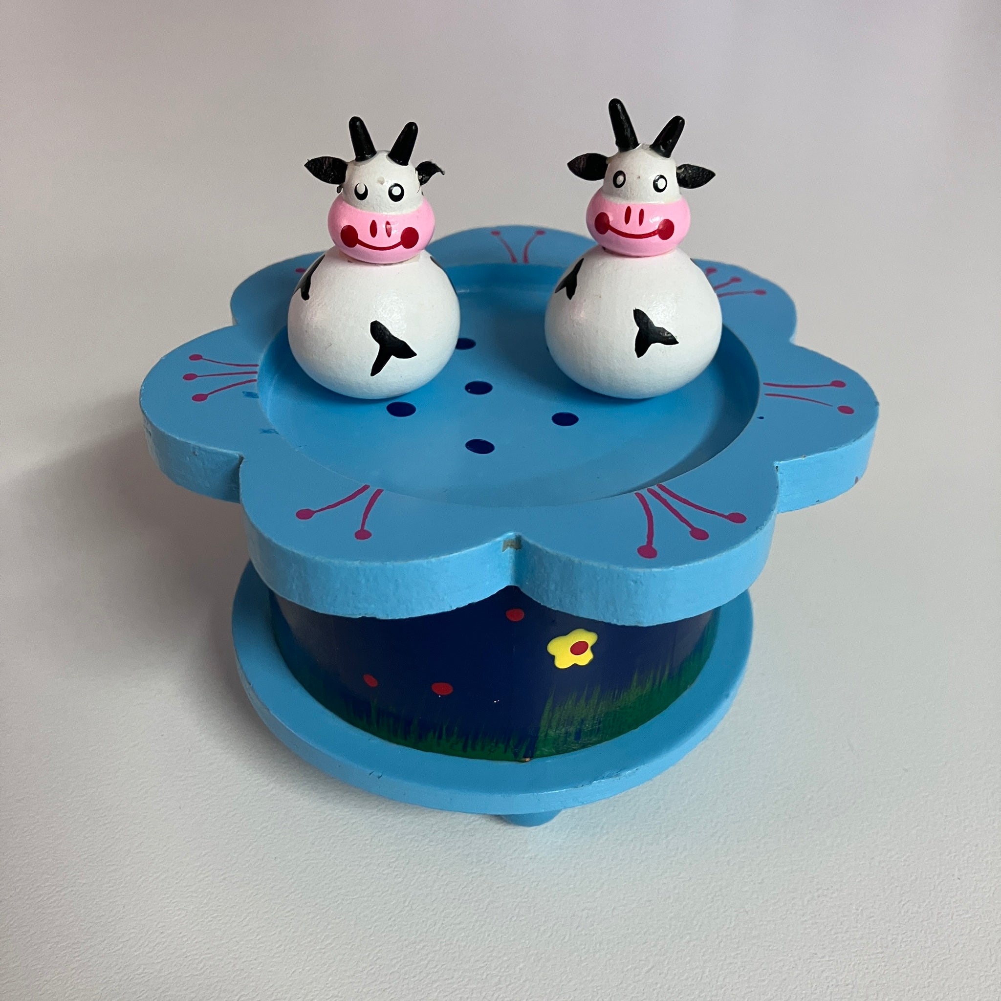 Wooden Music Box - Cow