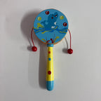 Wooden Rattle Drum - Assorted