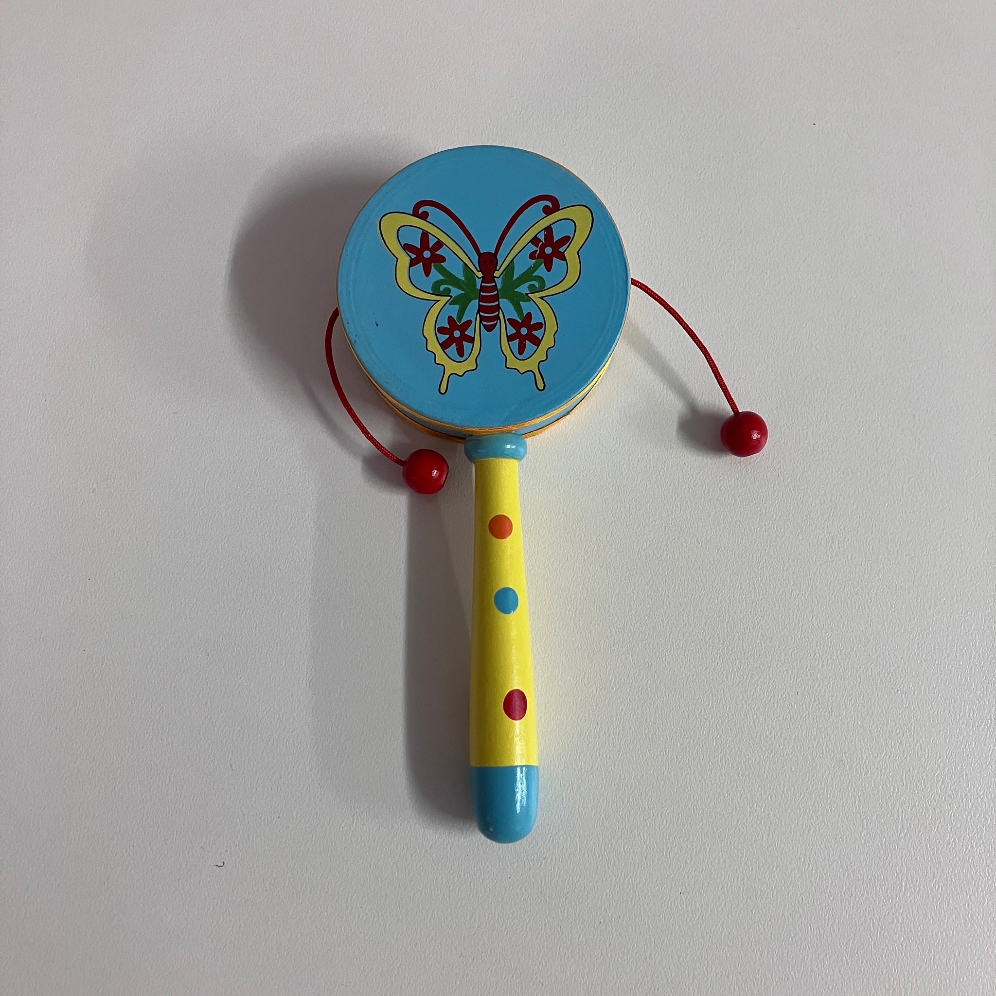 Wooden Rattle Drum - Assorted