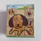 Wooden Cube Block Puzzle - Assorted Designs