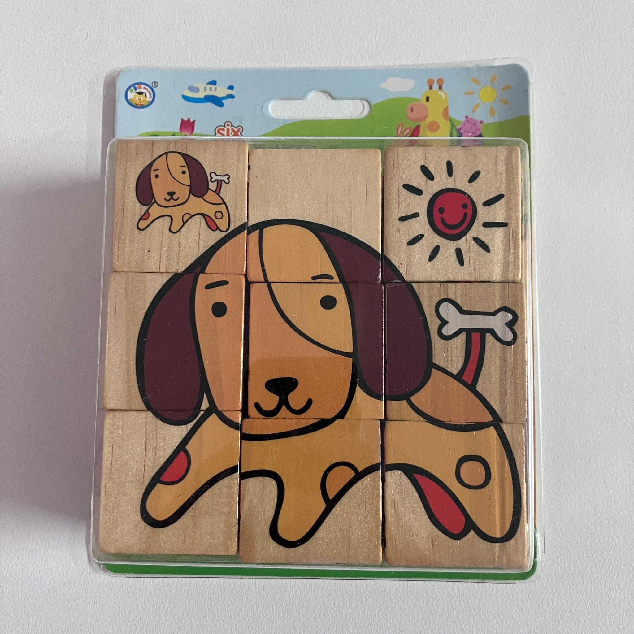 Wooden Cube Block Puzzle - Assorted Designs