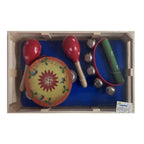 Music Set in Wooden Box - Small - Bee - Heart Maracas