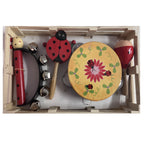 Music Set in Wooden Box - Small - Ladybird Set 1