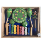Music Set in Wooden Box - Large - 7pc - Butterflies