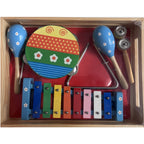 Music Set in Wooden Box - Large - Colourful