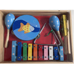Music Set in Wooden Box - Large - Fish