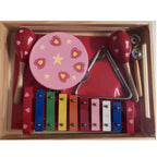 Music Set in Wooden Box - Large - Hearts
