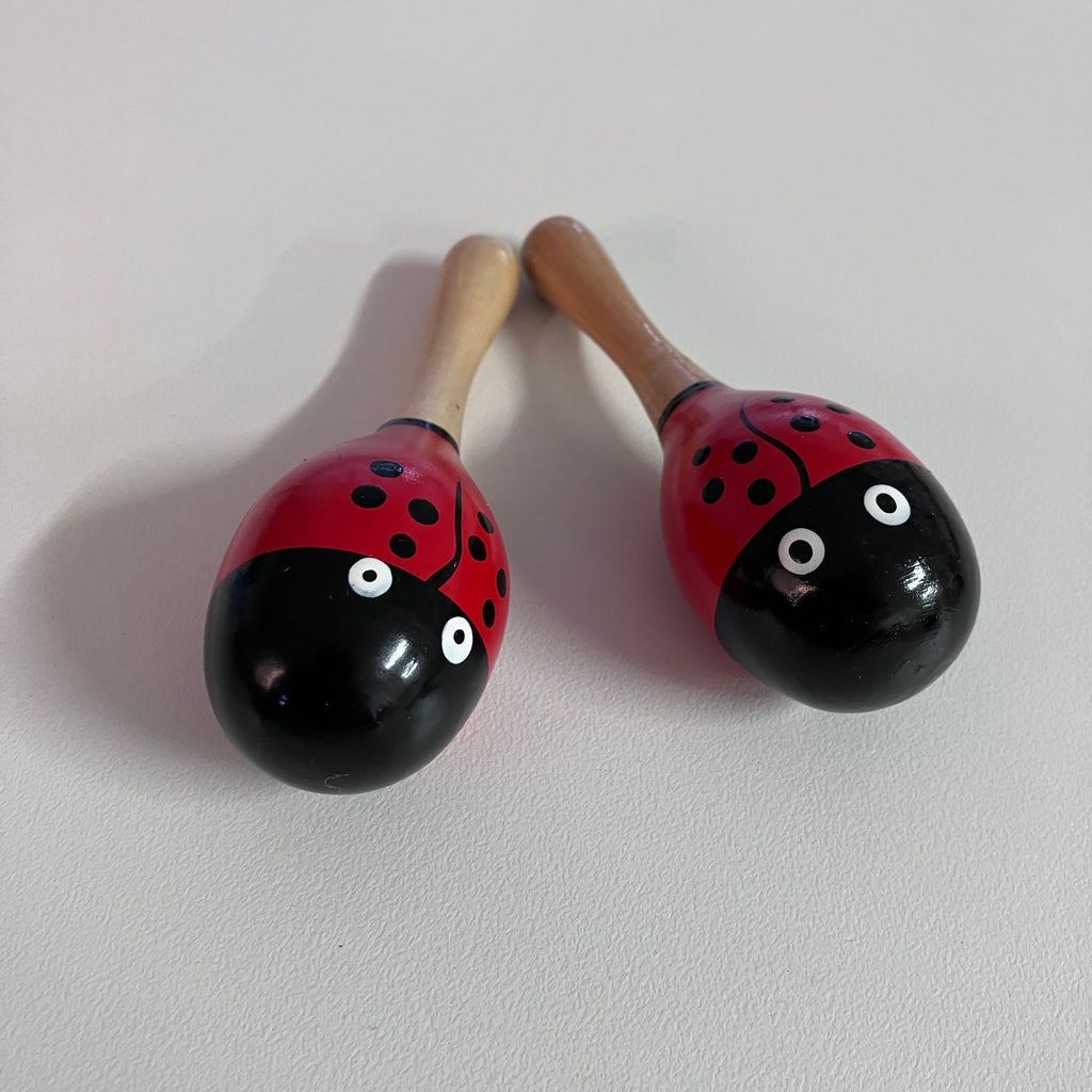 Wooden Maracas - 11cm - Assorted Designs