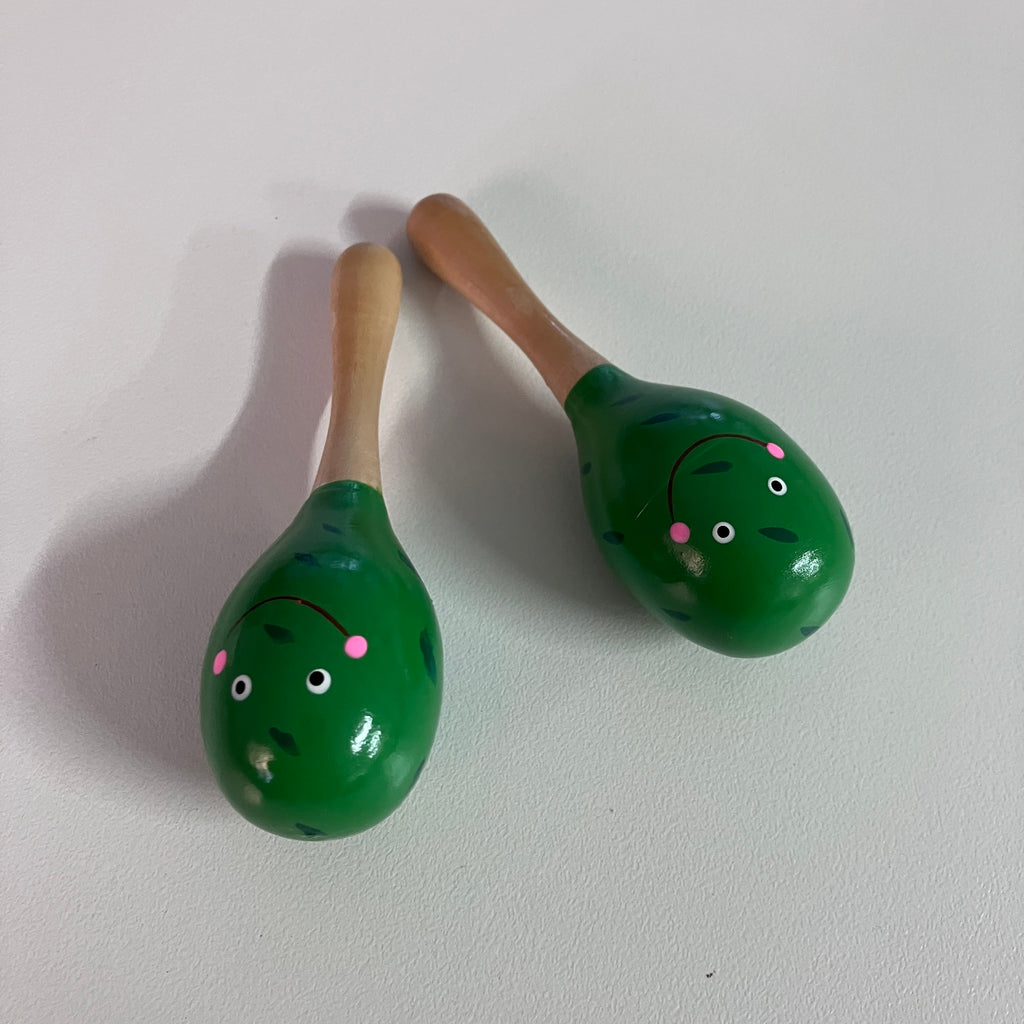 Wooden Maracas - 11cm - Assorted Designs