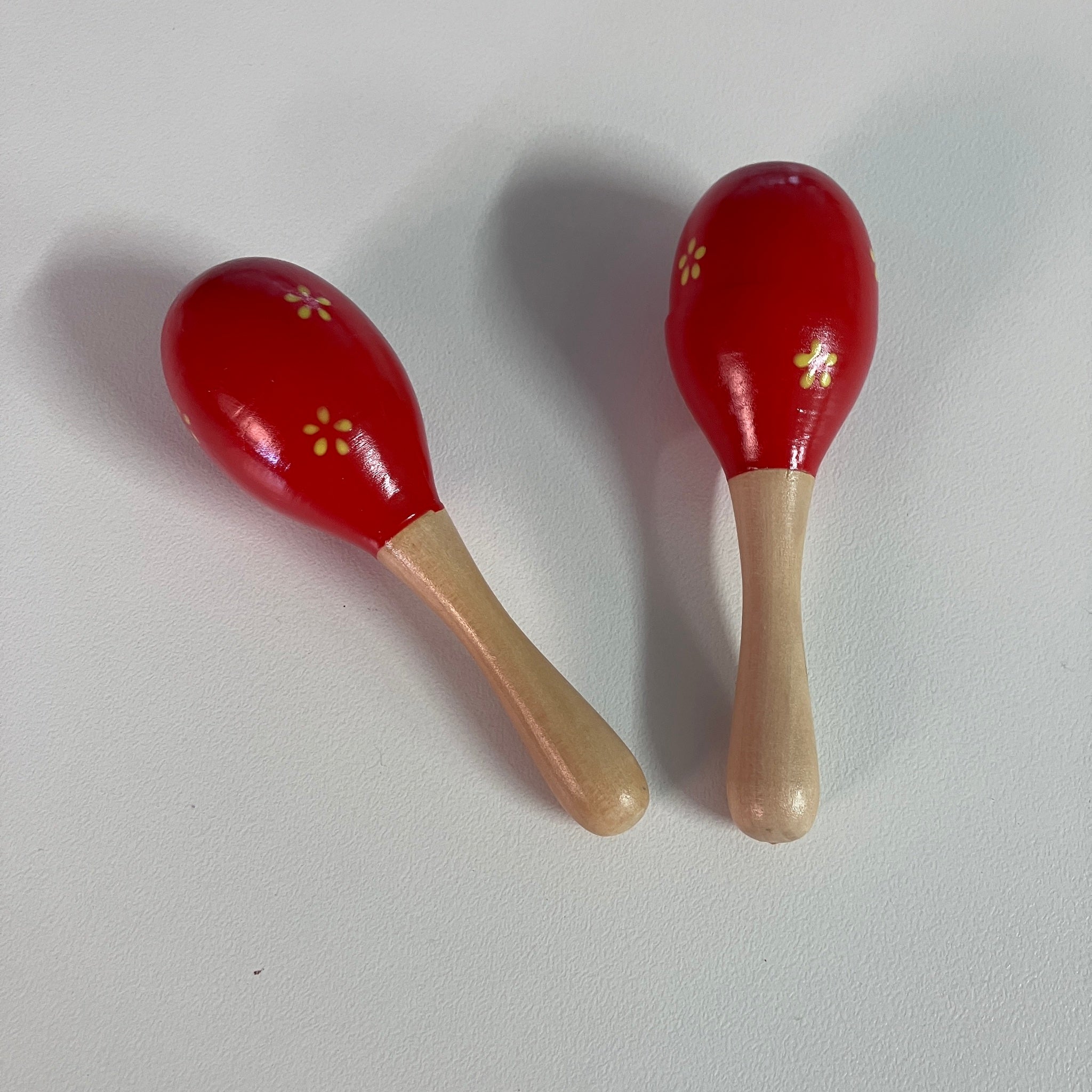 Wooden Maracas - 11cm - Assorted Designs