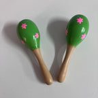 Wooden Maracas - 11cm - Assorted Designs