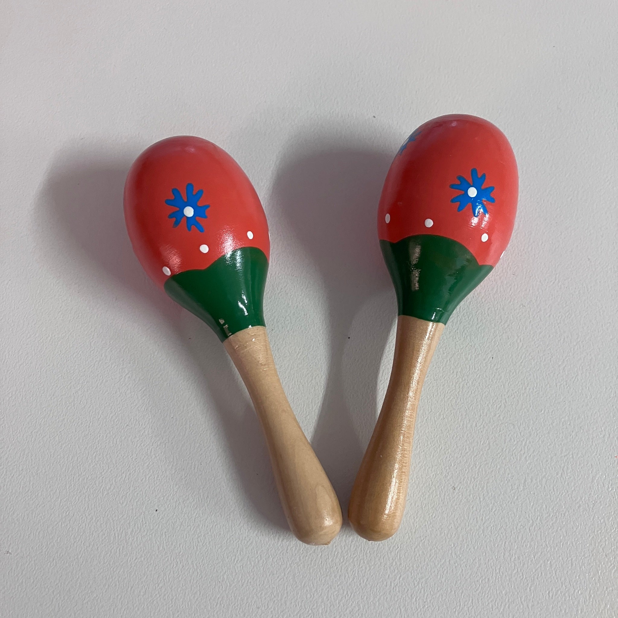 Wooden Maracas - 11cm - Assorted Designs