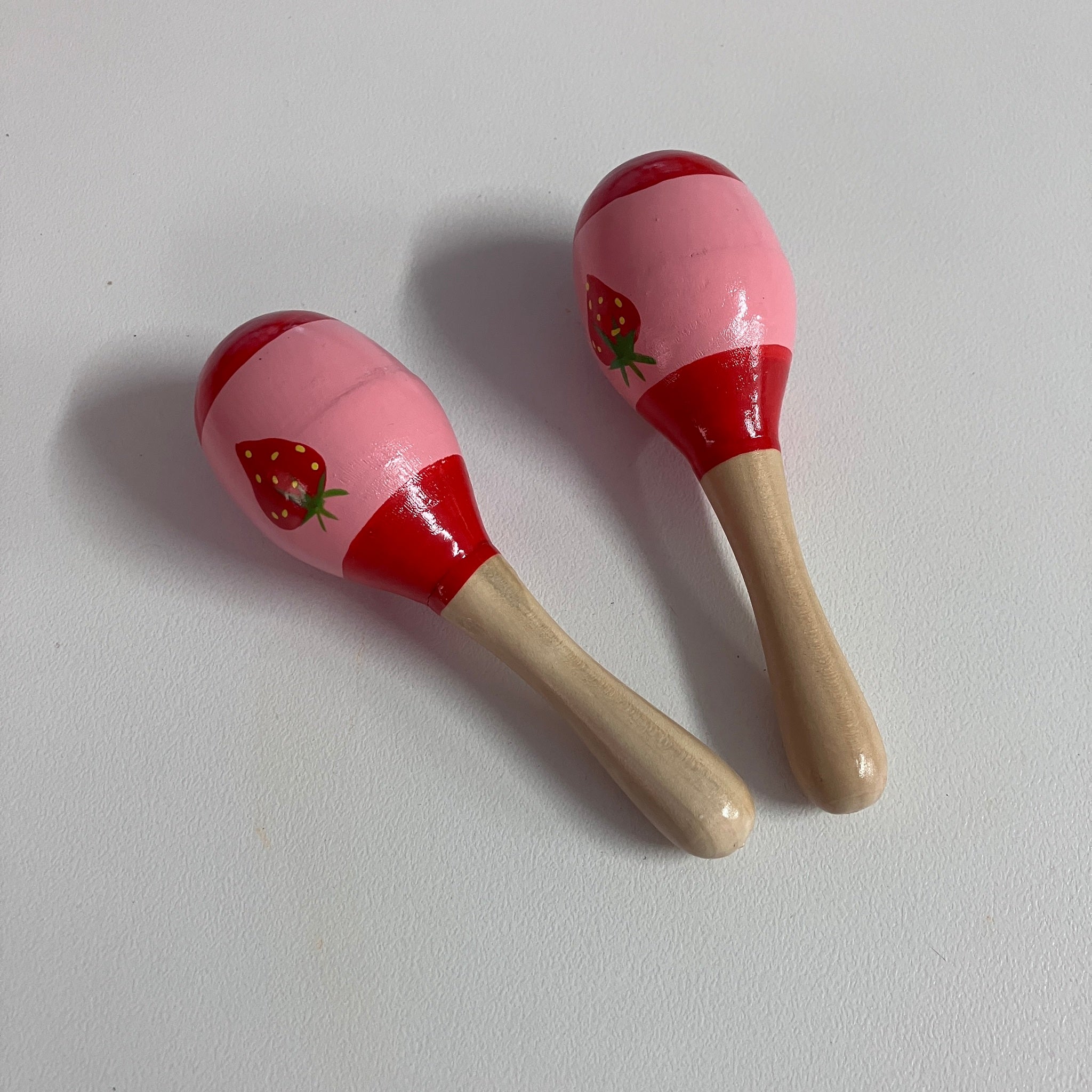 Wooden Maracas - 11cm - Assorted Designs