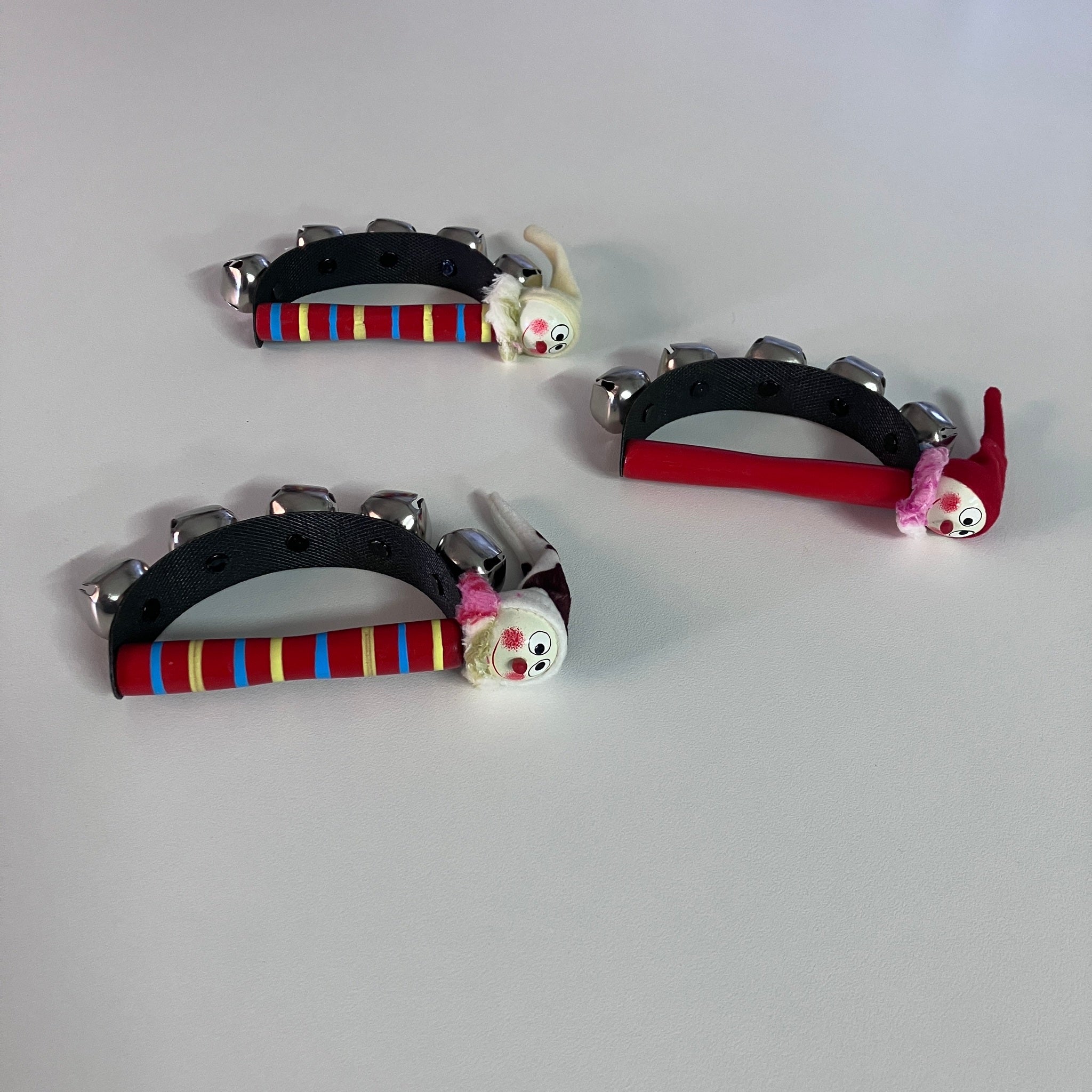 Wooden Clown Hand Bell - Assorted Designs