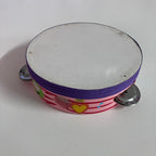 Wooden Tambourine  - Purple Pink