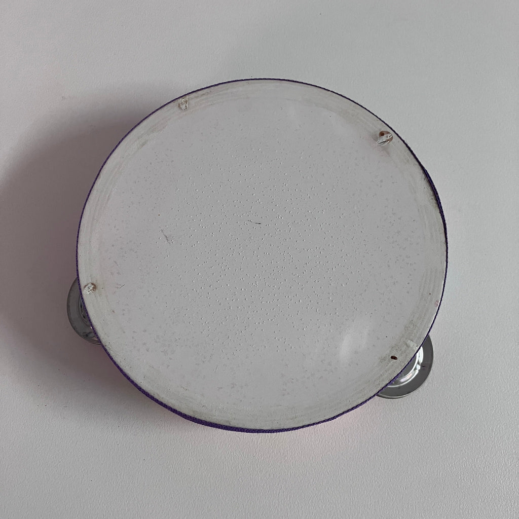 Wooden Tambourine  - Purple Pink