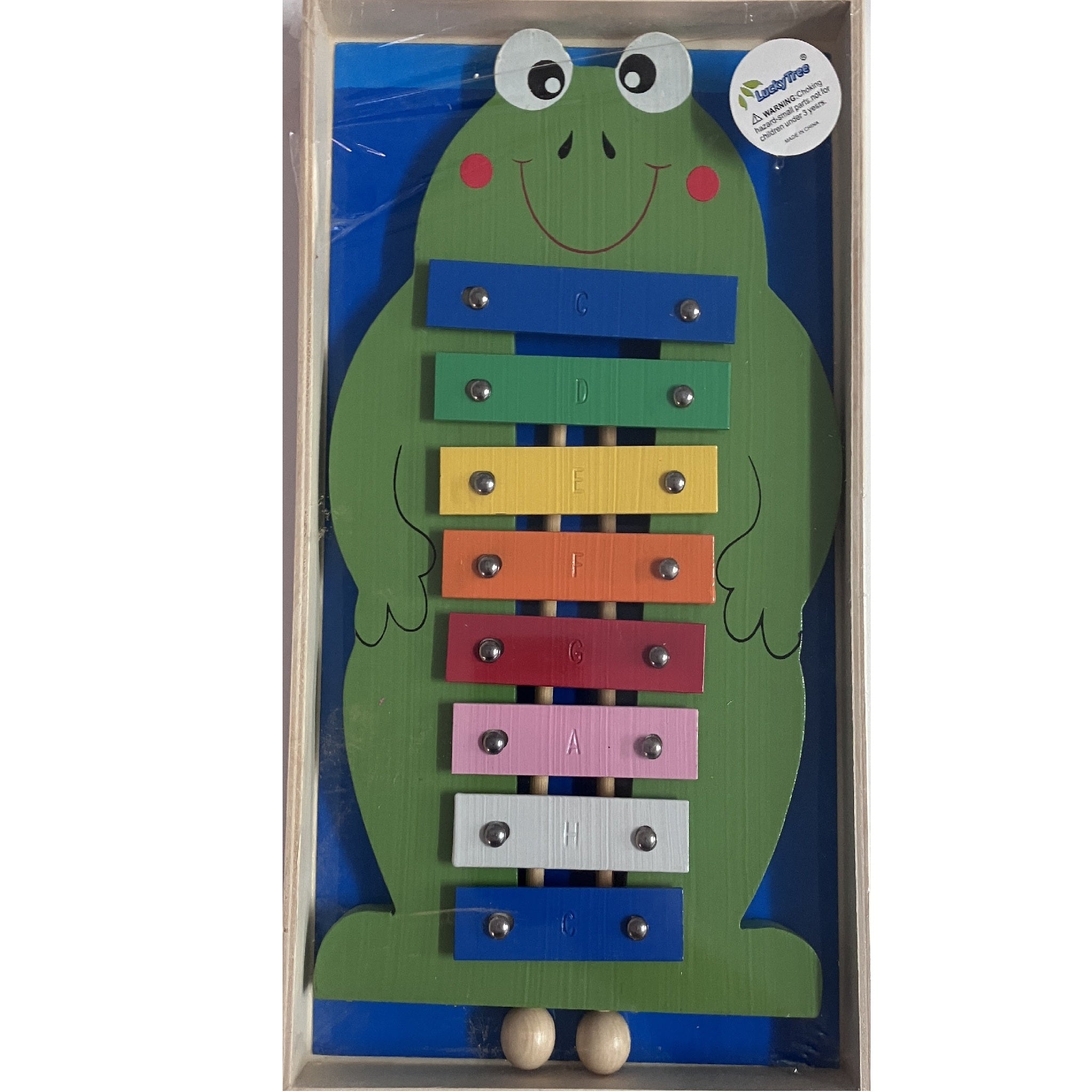 Xylophone in Wooden Box - Frog