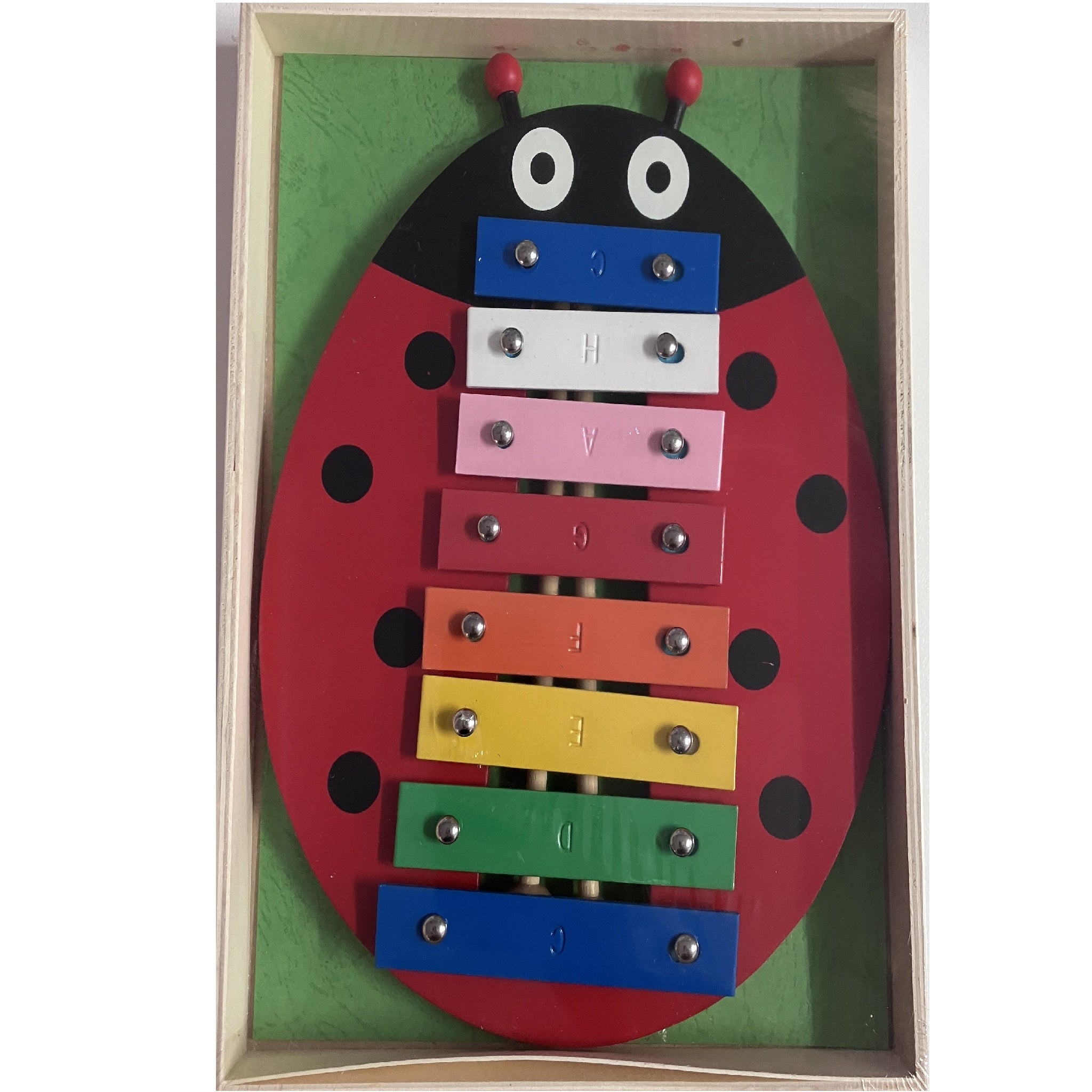Xylophone in Wooden Box - Ladybird