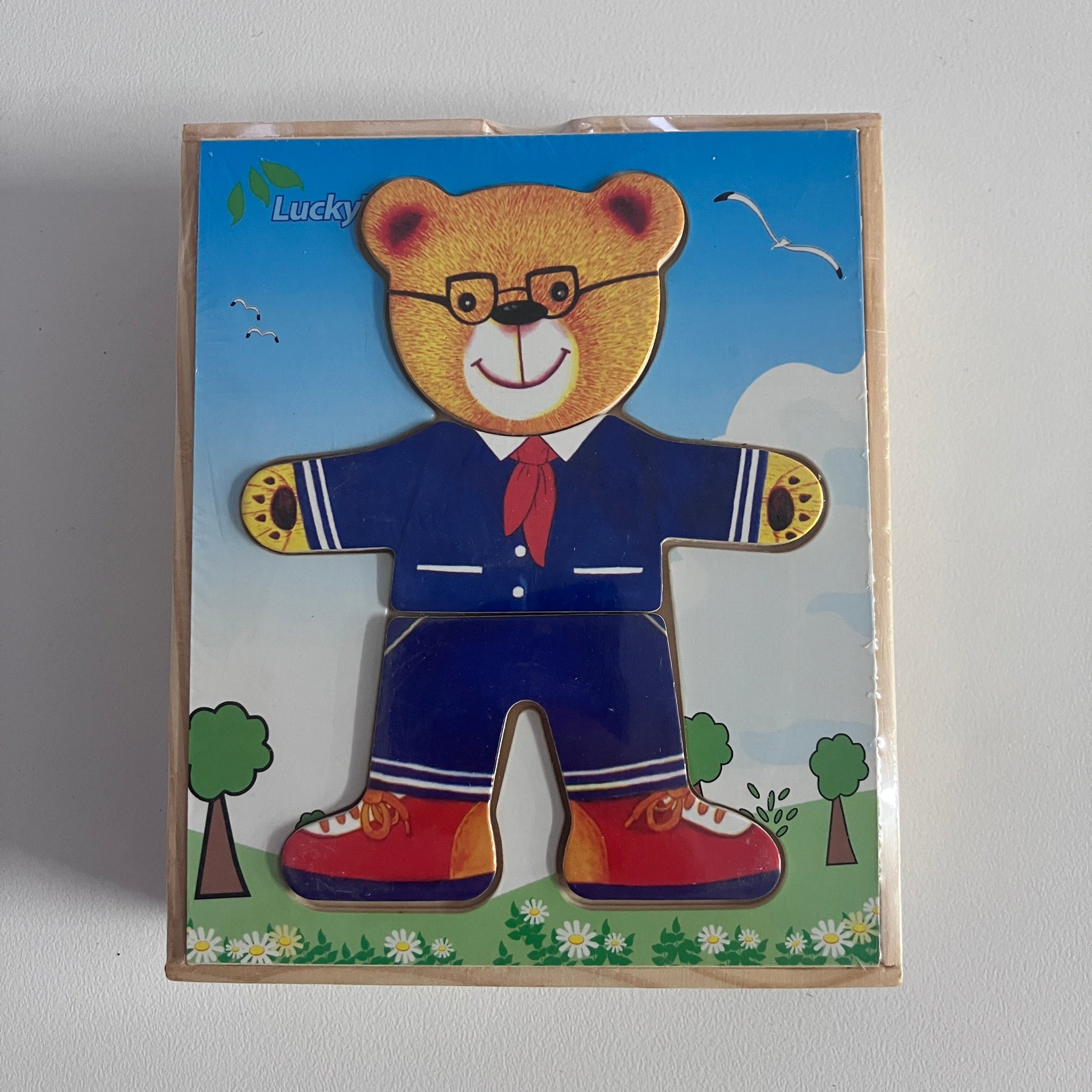 Wooden Puzzle Box - Teddy - Boy