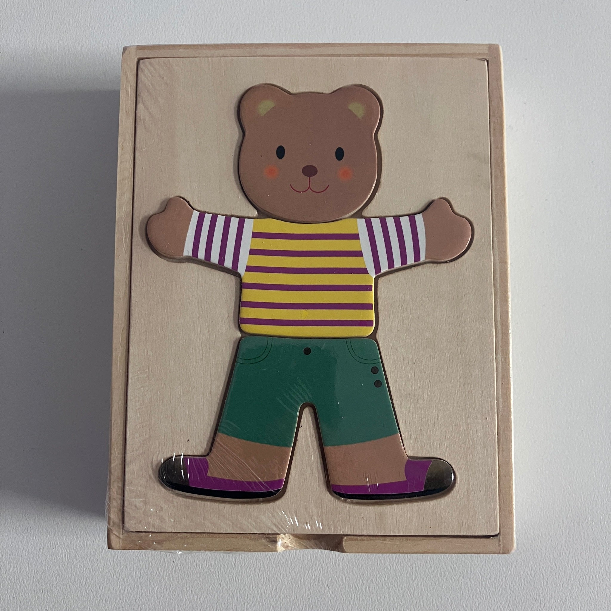 Wooden Puzzle Box - Teddy - Boy
