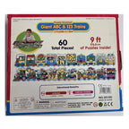 Puzzle Doubles - 2 Puzzles in 1 Box - 60pc - Giant ABC & 123 Trains