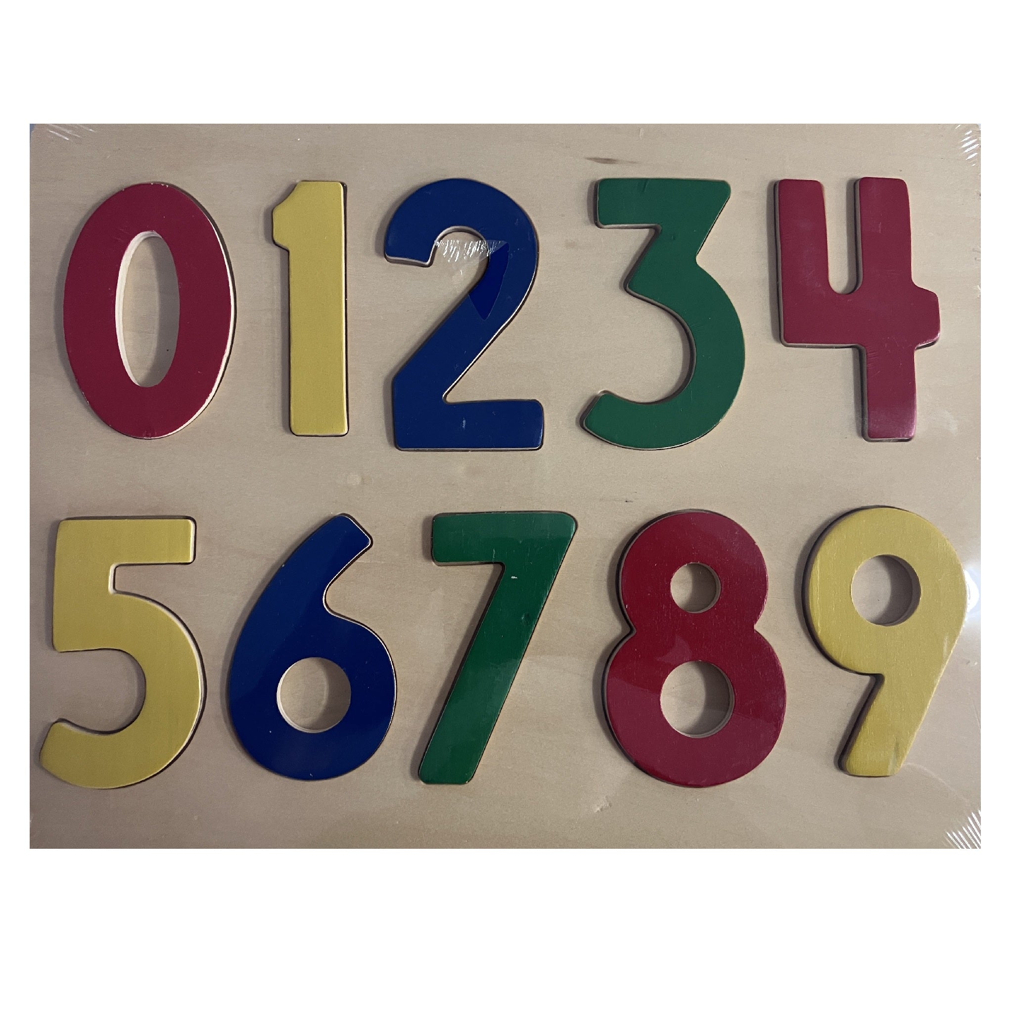 Wooden Puzzle - Numbers 0-9