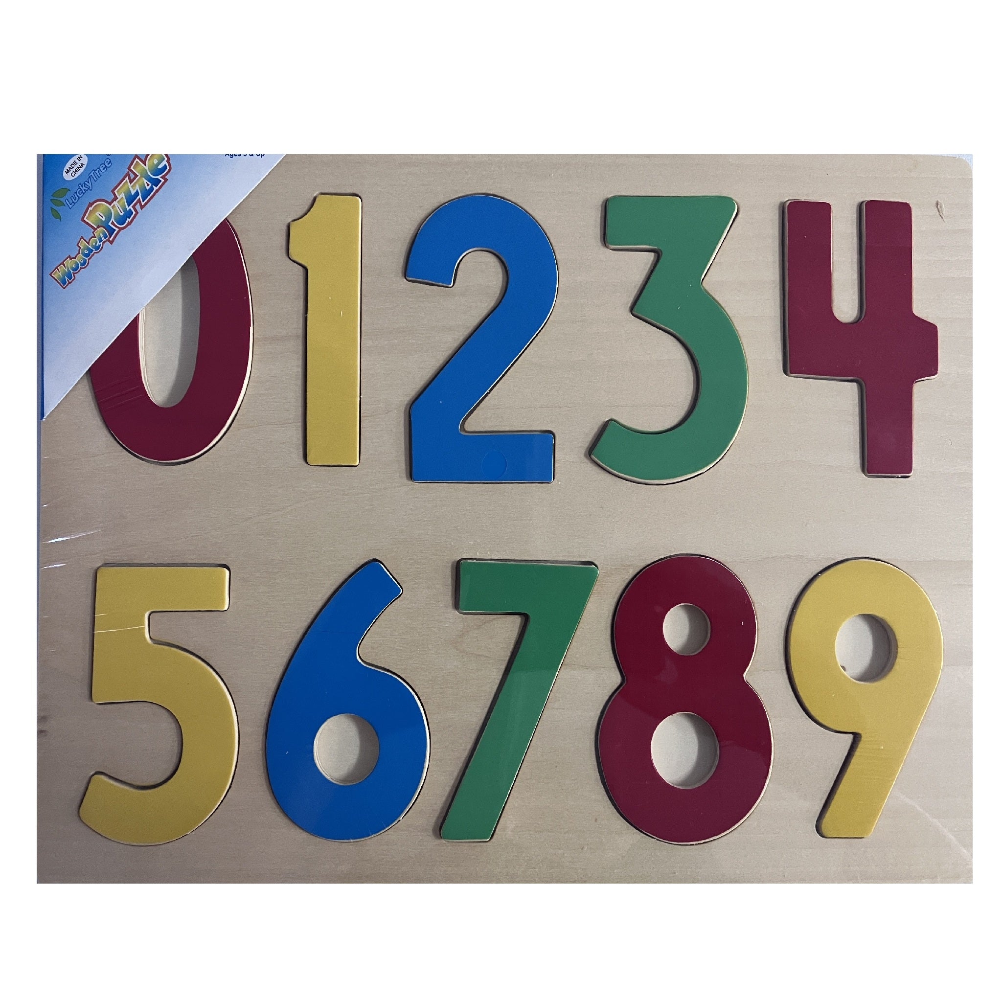 Wooden Puzzle - Numbers 0-9