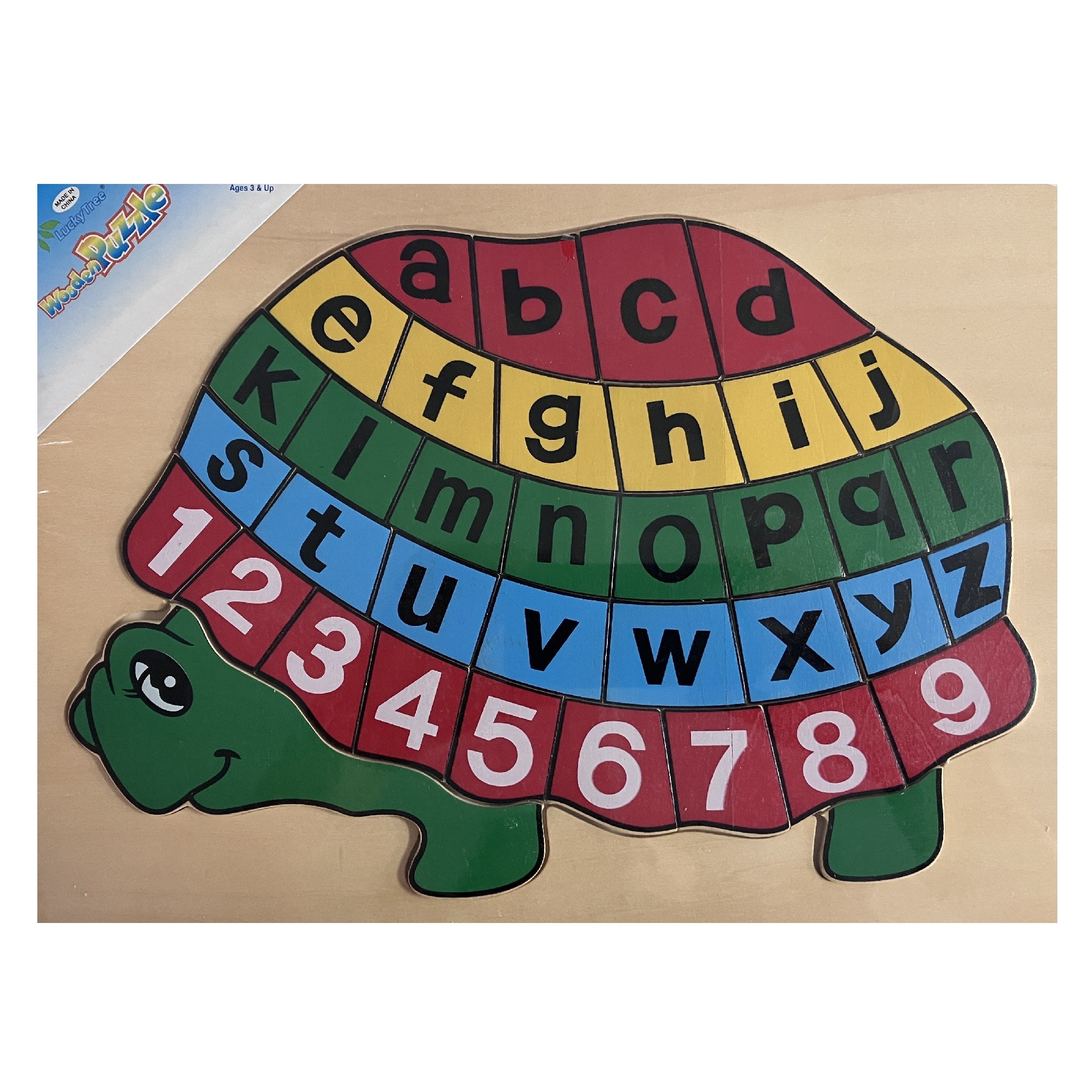 Wooden Puzzle - Alphabet Turtle