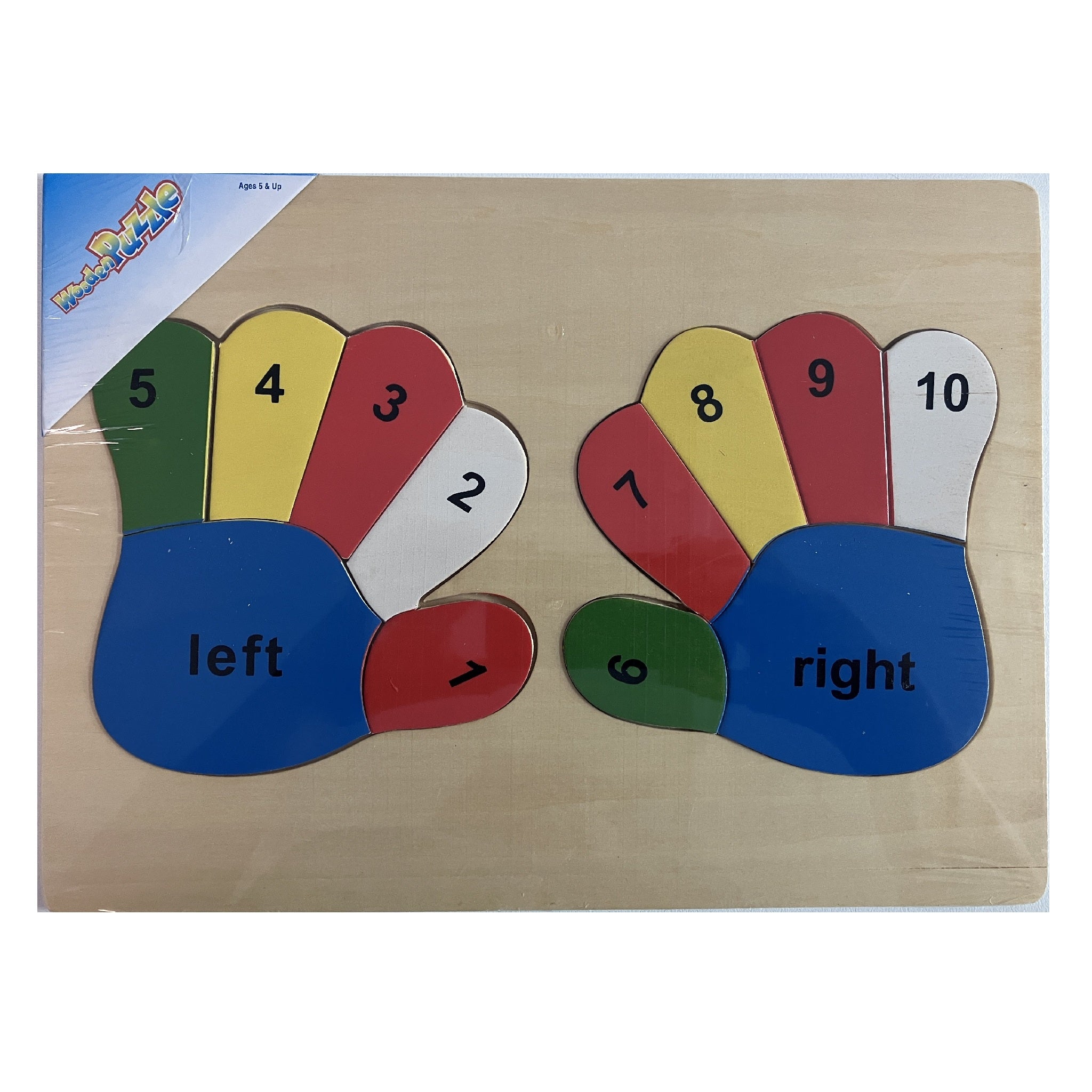 Wooden Puzzle - Counting Hands