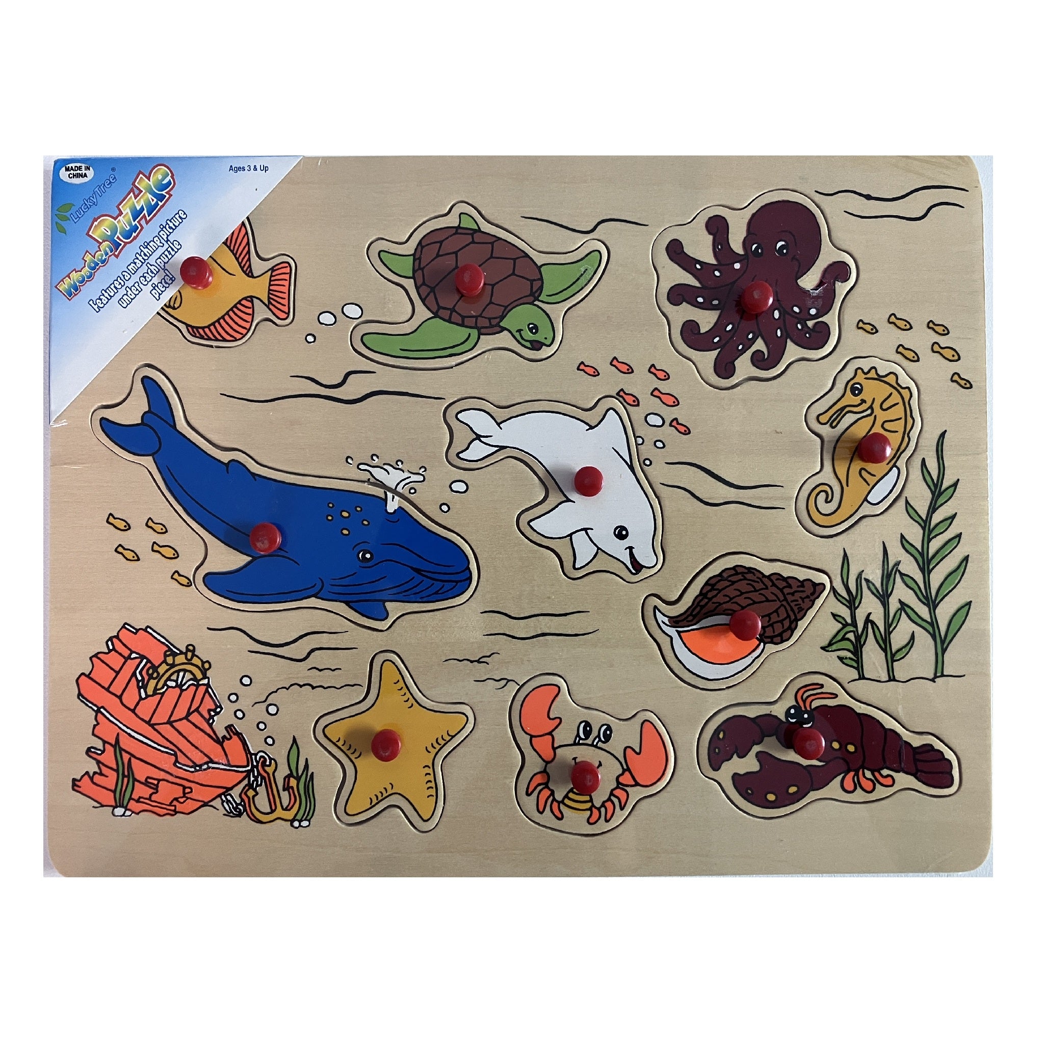 Wooden Puzzle - Sealife