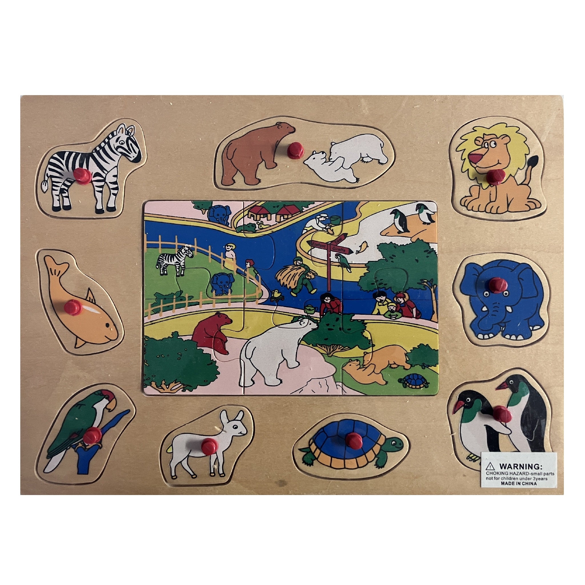 Wooden Puzzle - Zoo