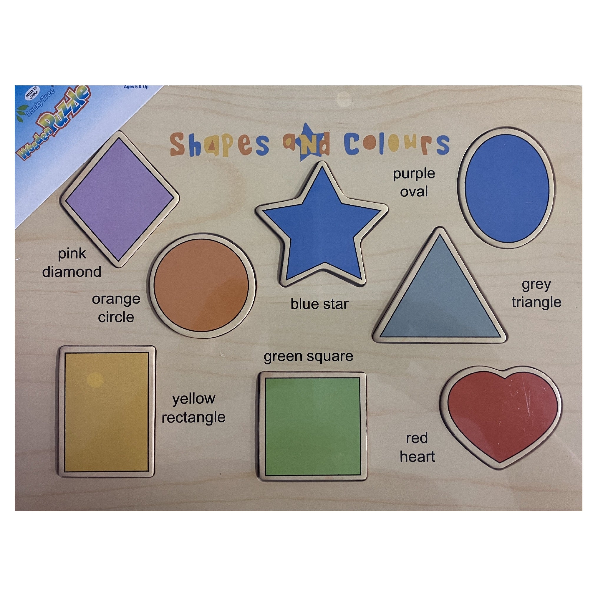Wooden Puzzle - Shapes and Colours