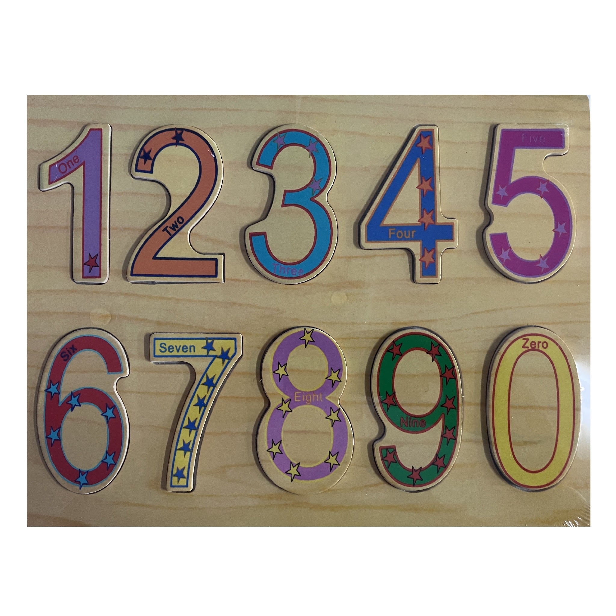 Wooden Puzzle - Numbers 0-9