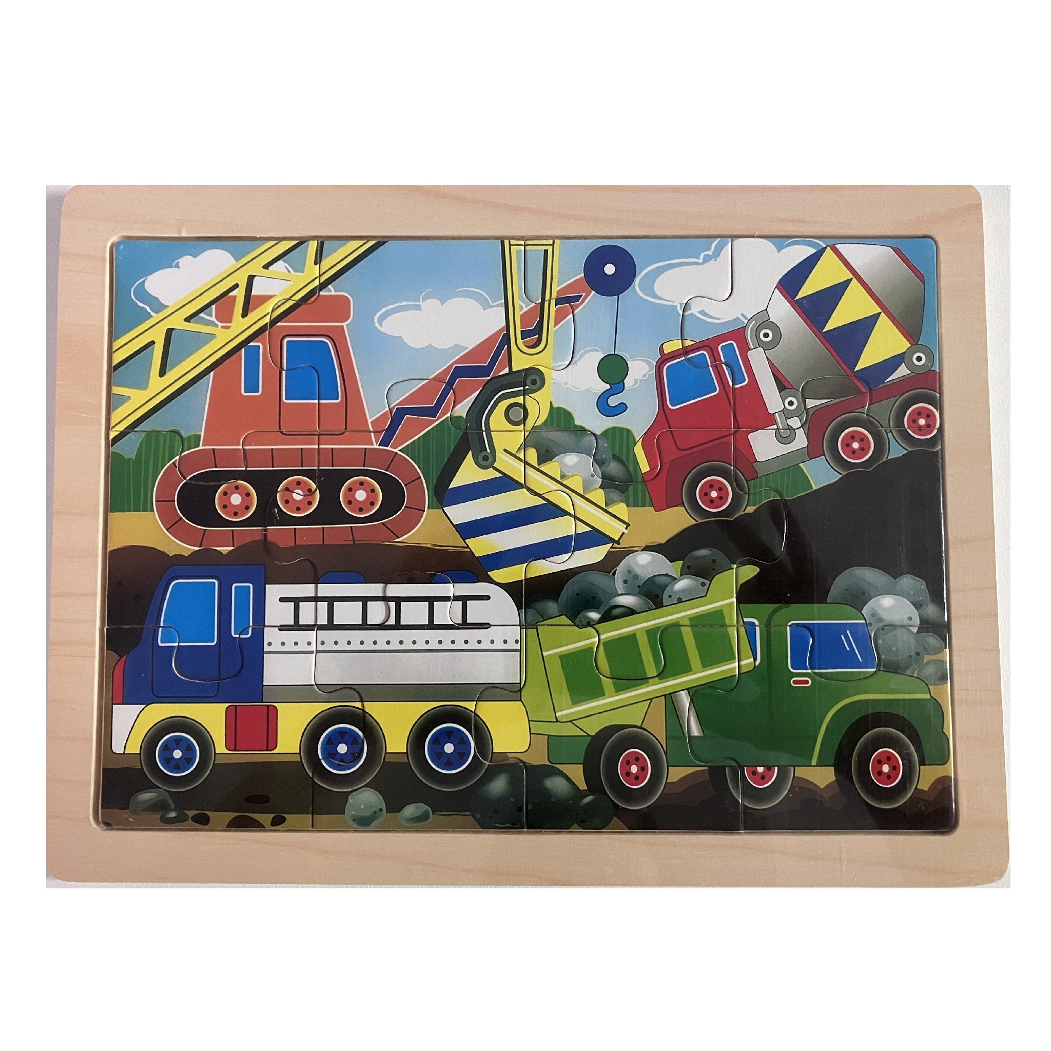 Wooden Jigsaw Puzzle - Construction