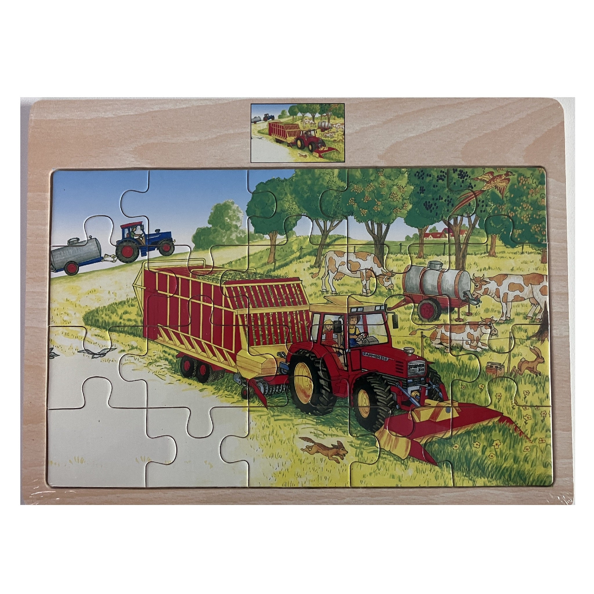 Wooden Jigsaw Puzzle - Harvester