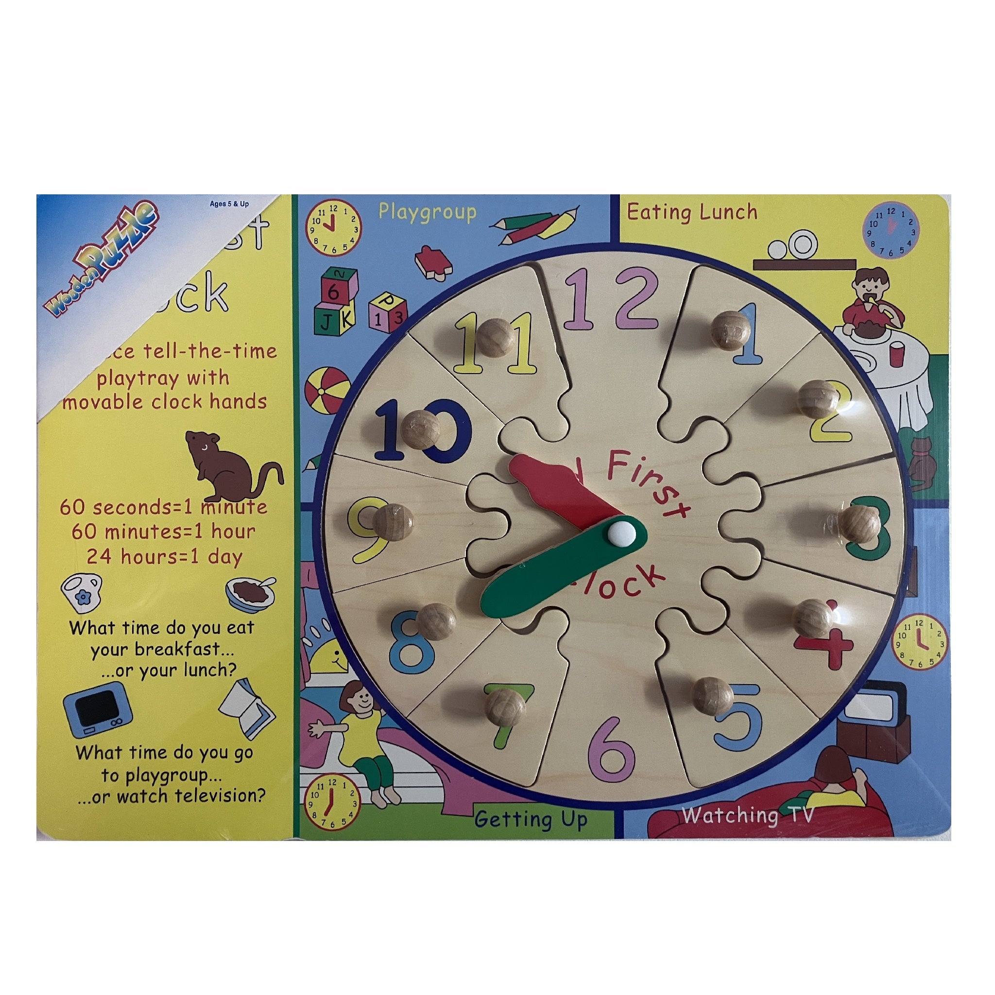 Wooden Puzzle - First Clock