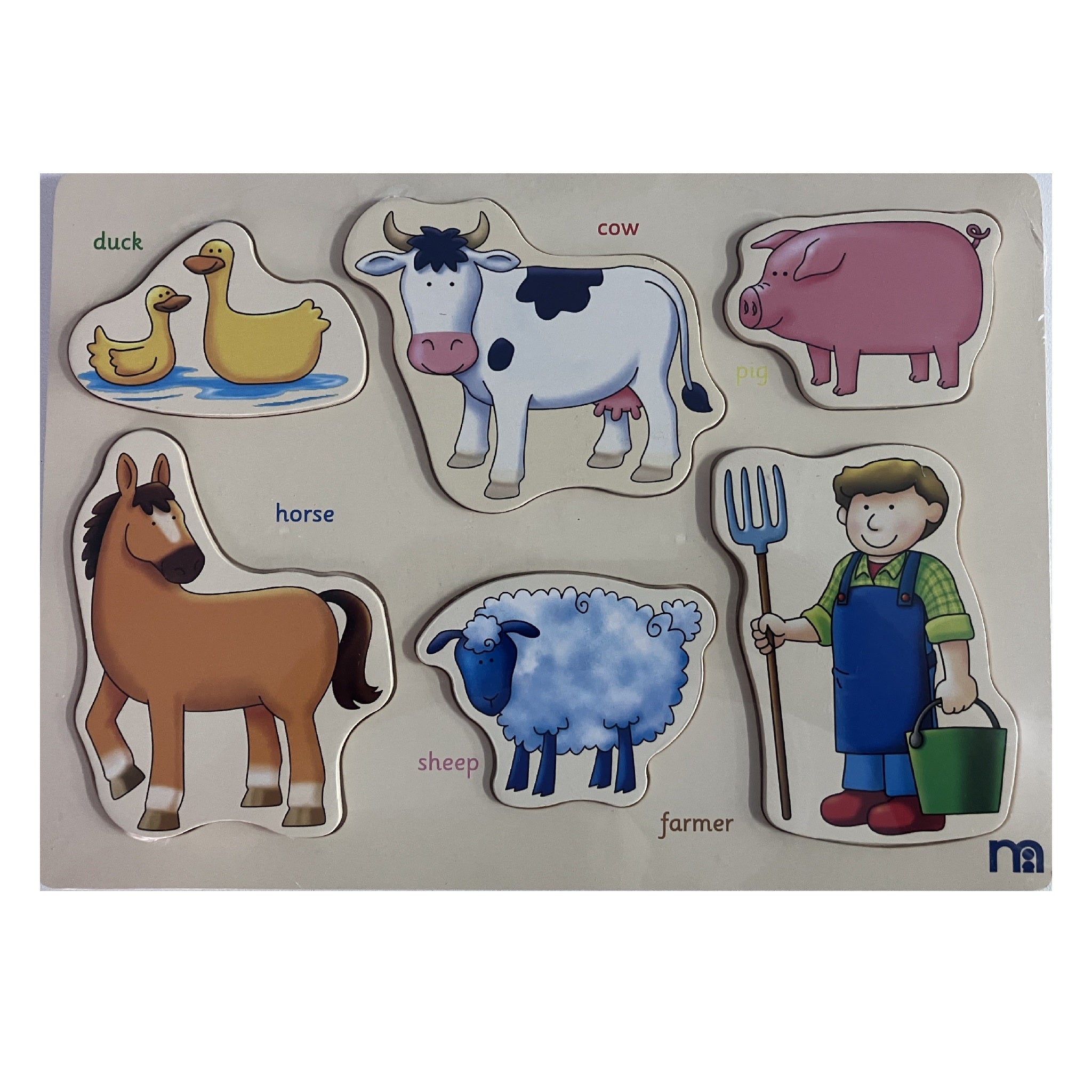 Wooden Puzzle - Farm Animals