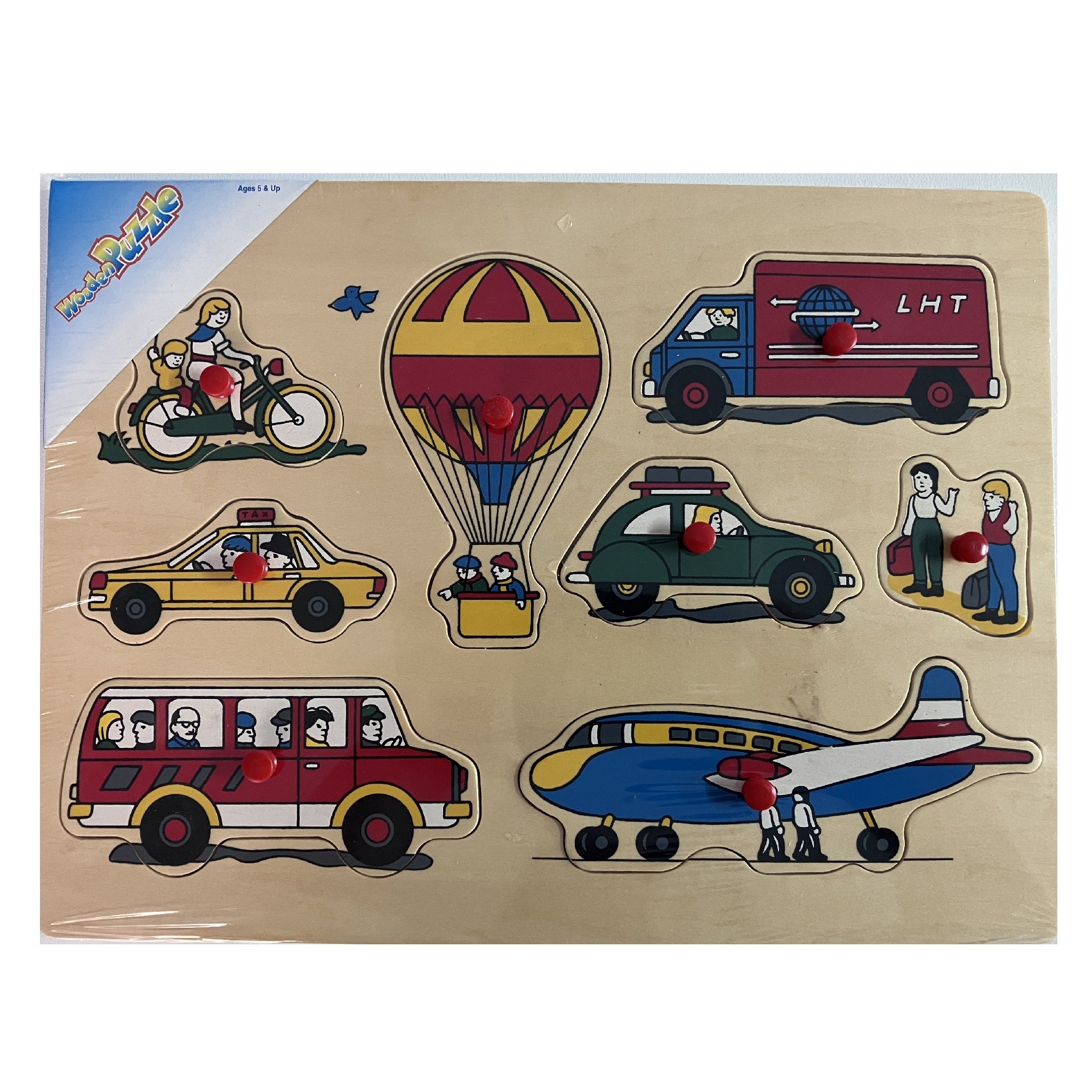 Wooden Puzzle - Transport