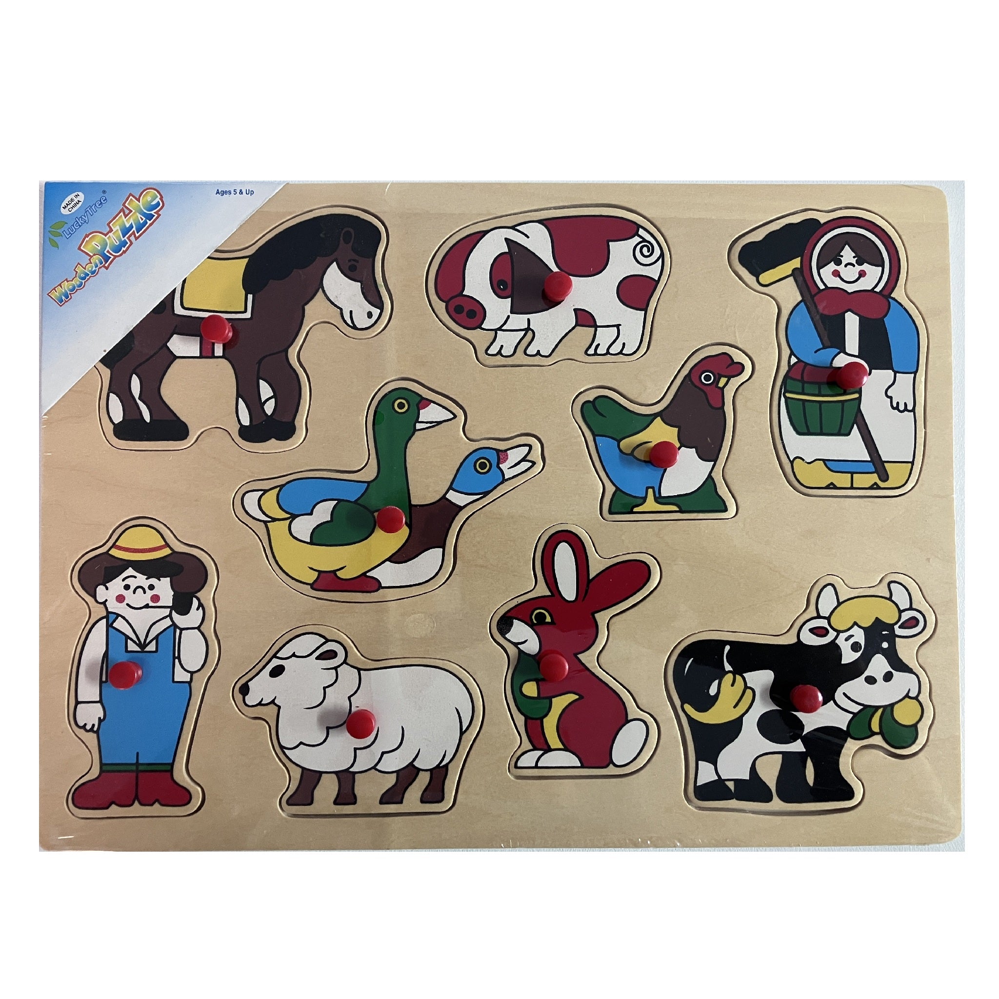 Wooden Puzzle - Farm Animals