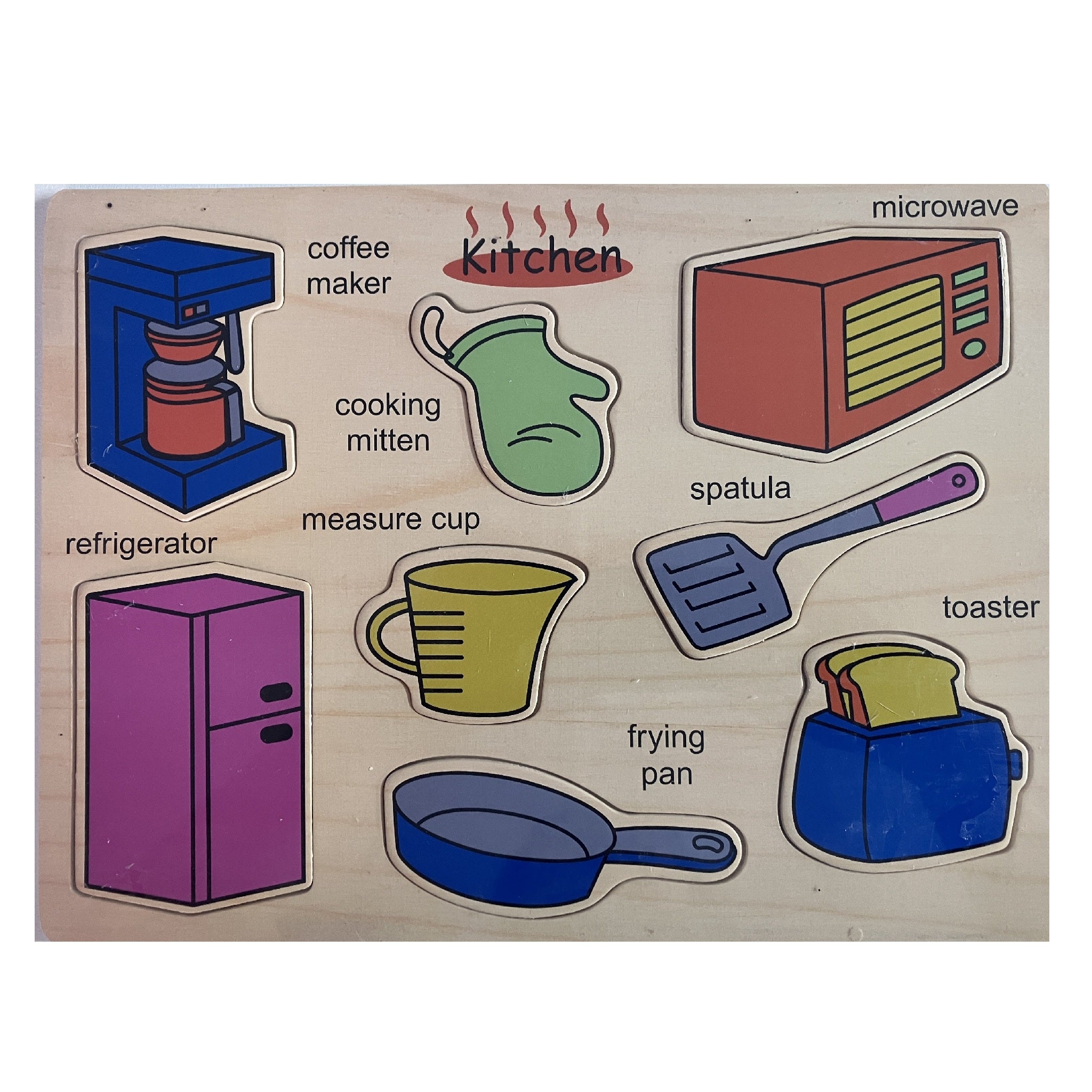 Wooden Puzzle - Kitchen