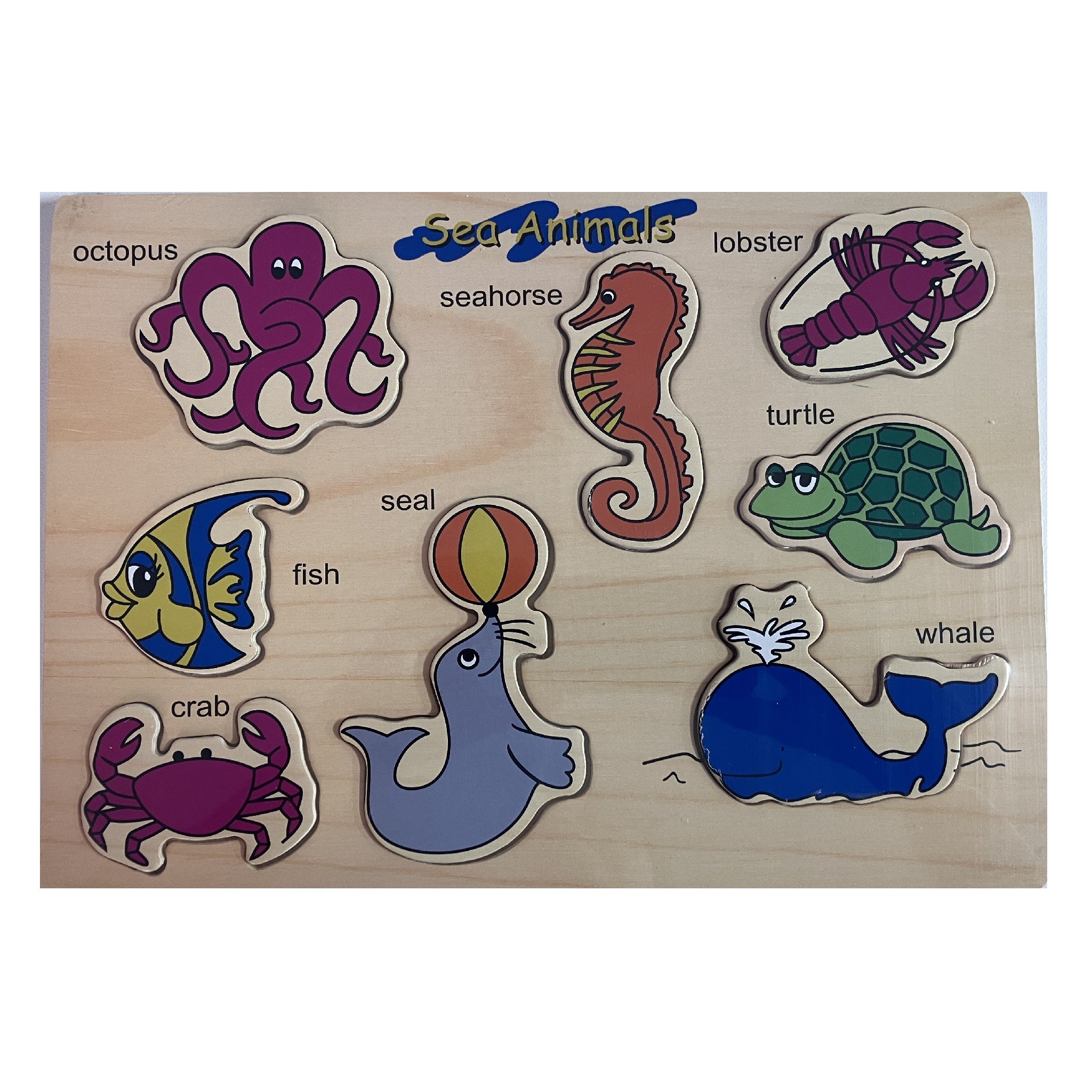 Wooden Puzzle - Sea Animals