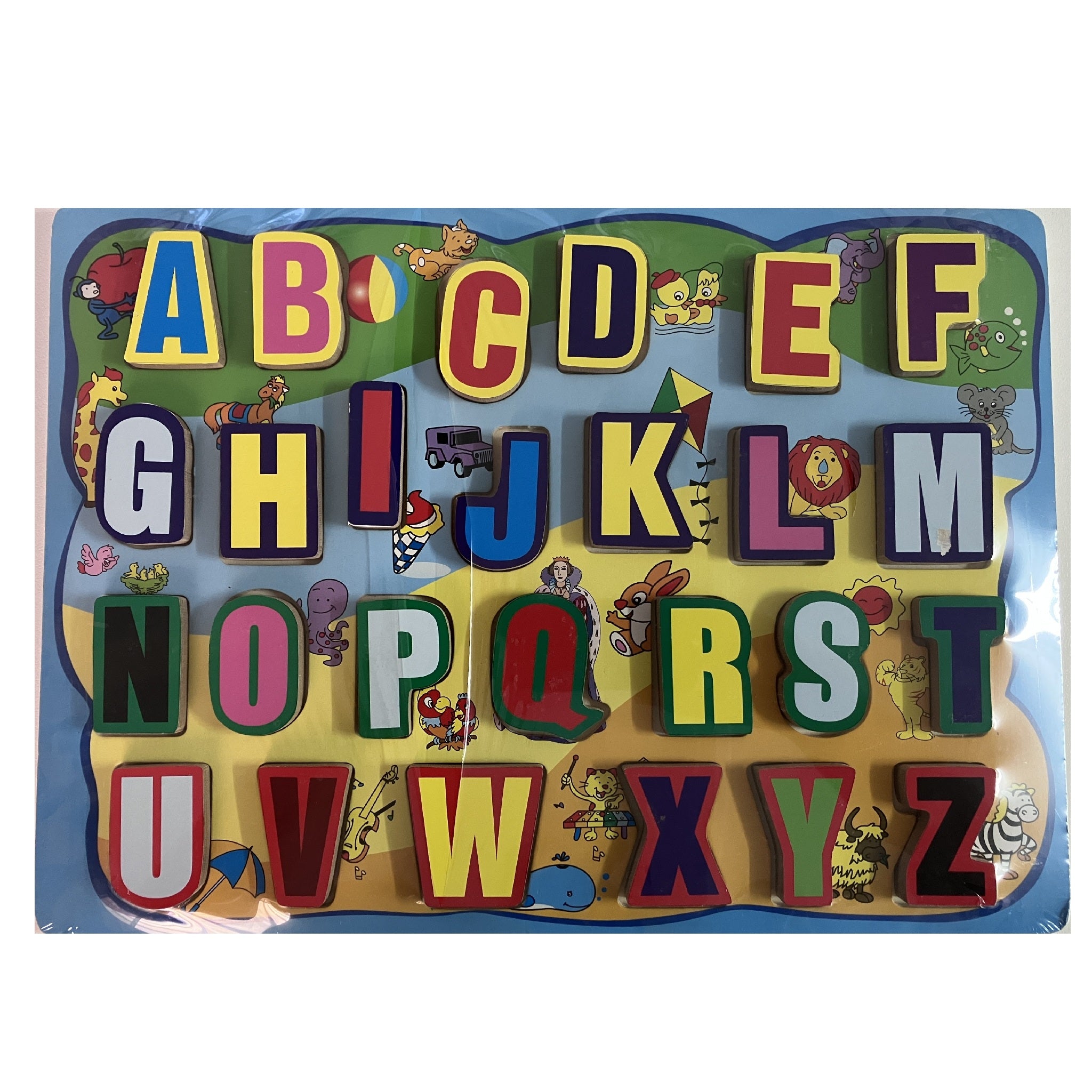 Wooden Block Puzzle - Large - Alphabet