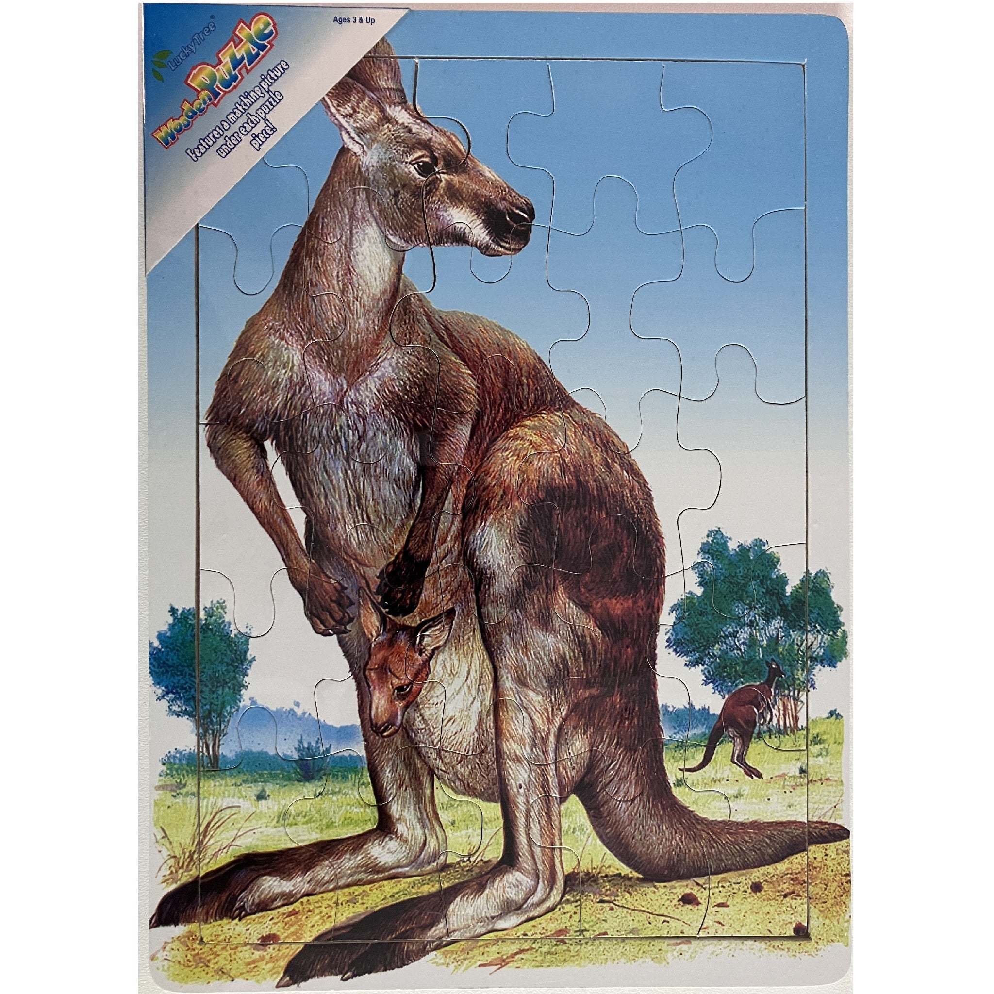 Wooden Jigsaw Puzzle - Kangaroo