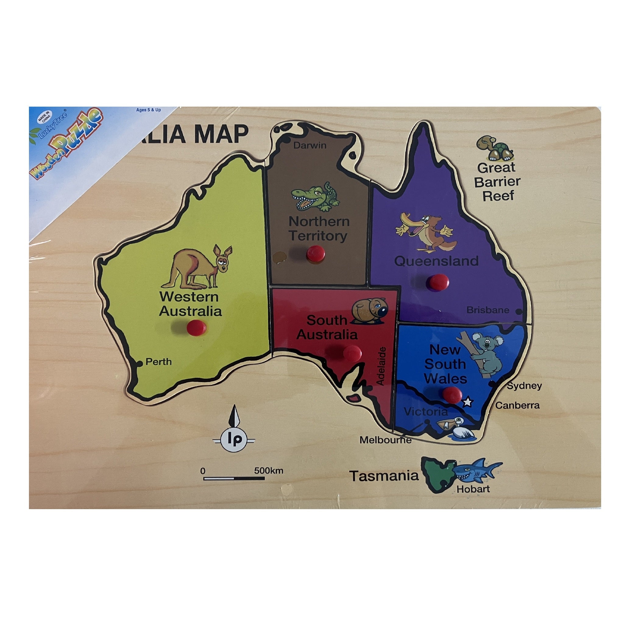 Wooden Puzzle - Australia Map