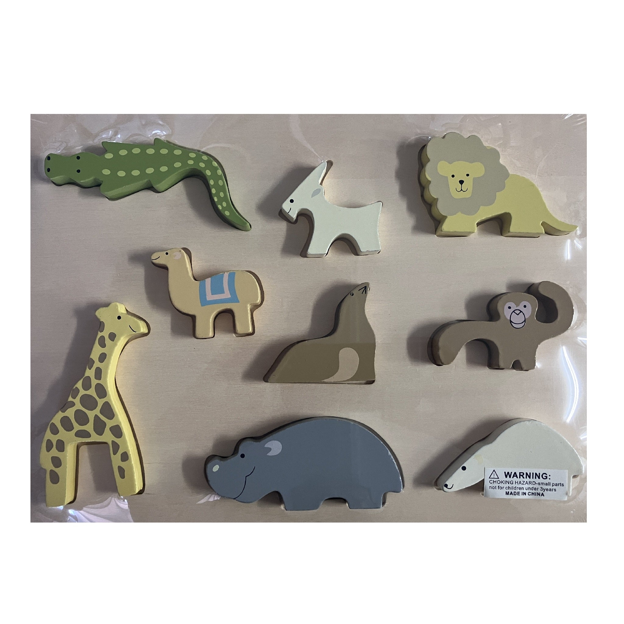 Wooden Puzzle - Block - Zoo Animals
