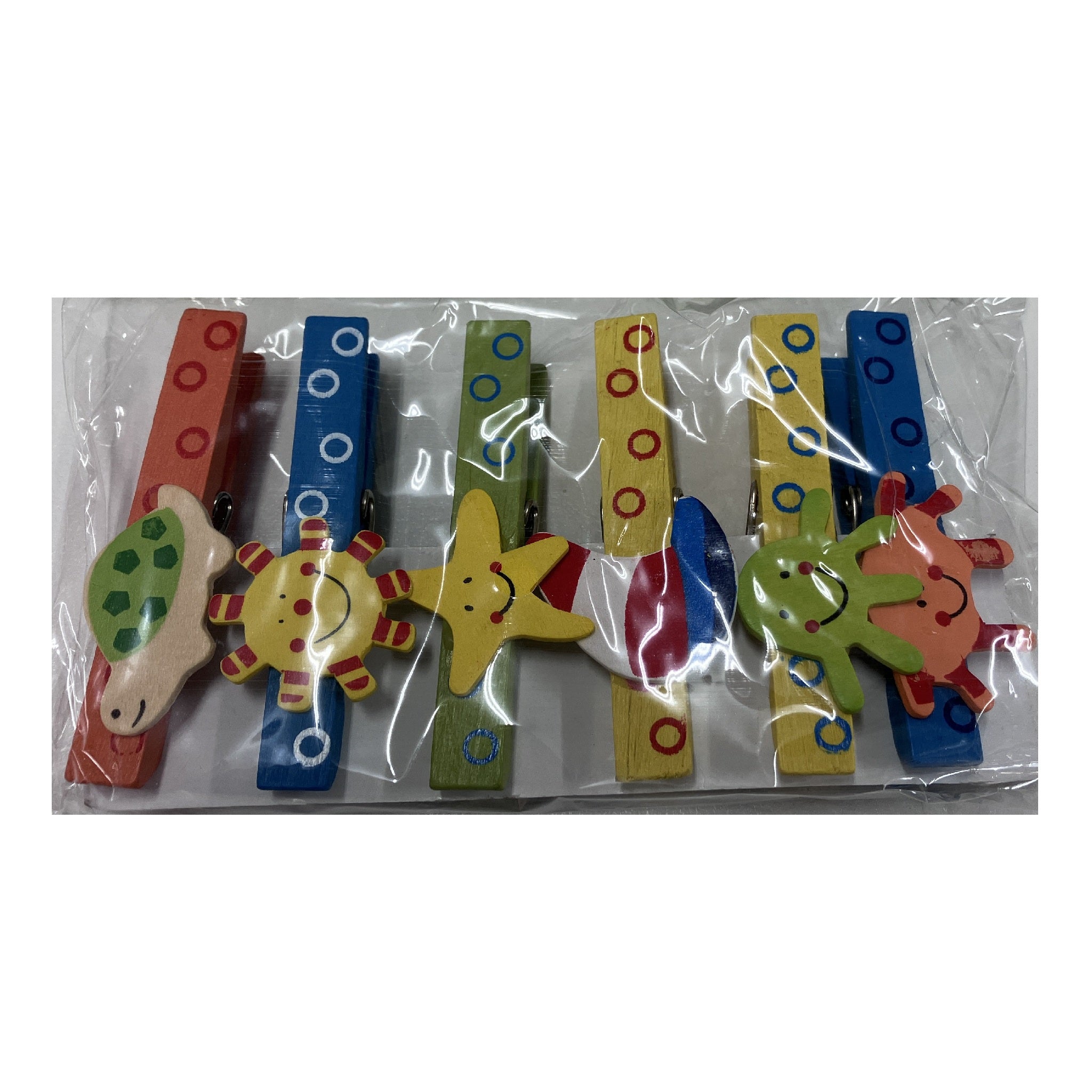 Wooden Magnetic Pegs - Assorted Designs
