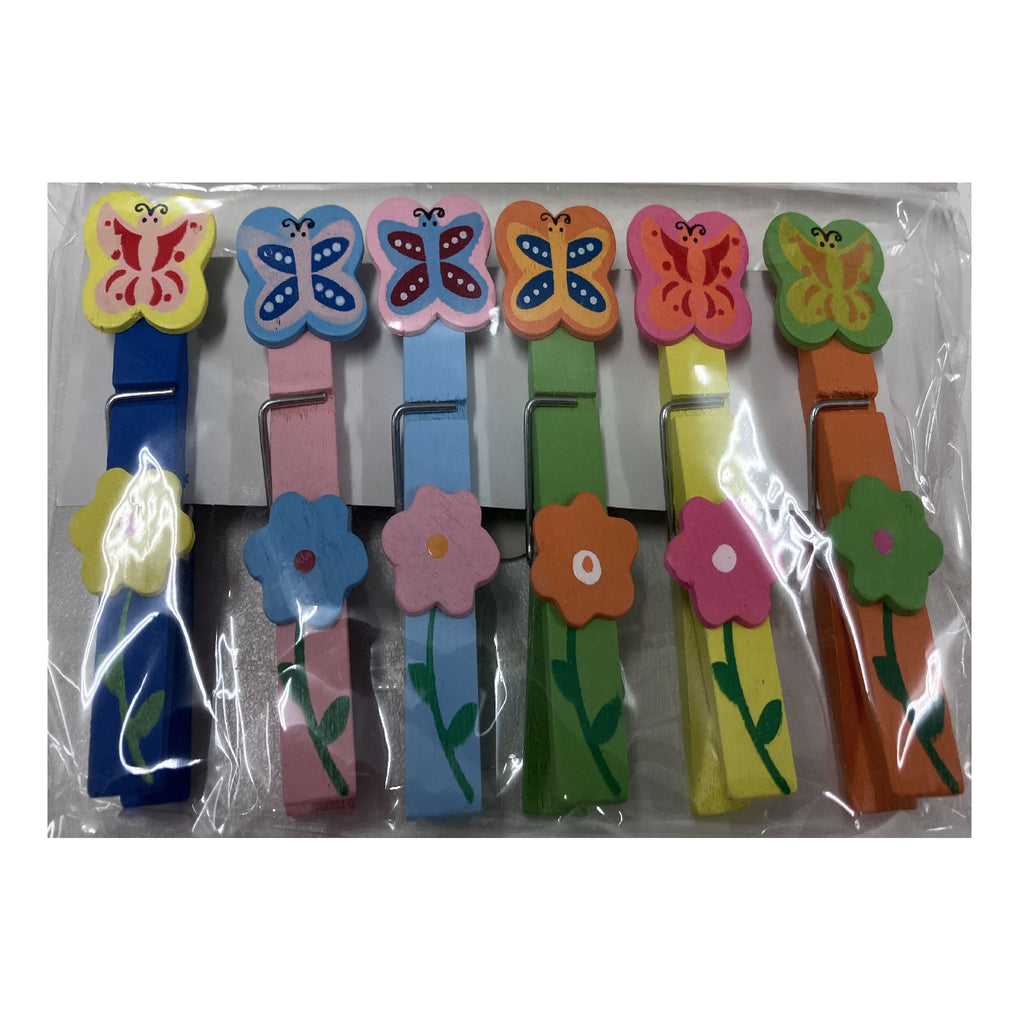 Wooden Pegs - Assorted Designs