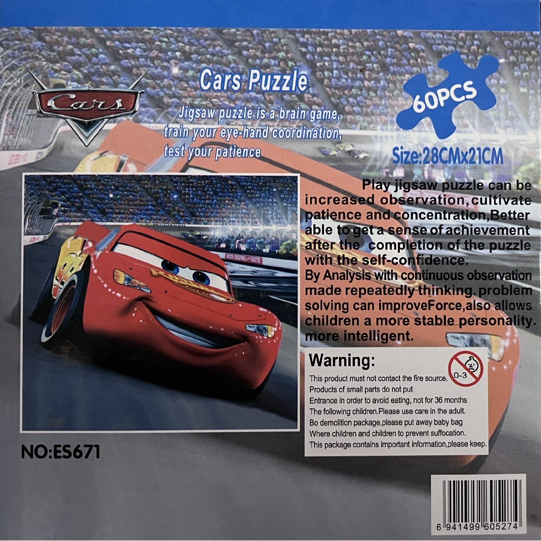 60pc Puzzle - Cars