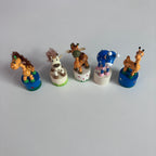 Wooden Push Up Toy - Giraffe - Assorted Designs